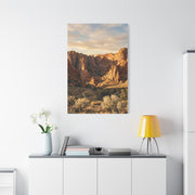 Red-Rock Golden Hour Canyon Wall Art & Canvas Print