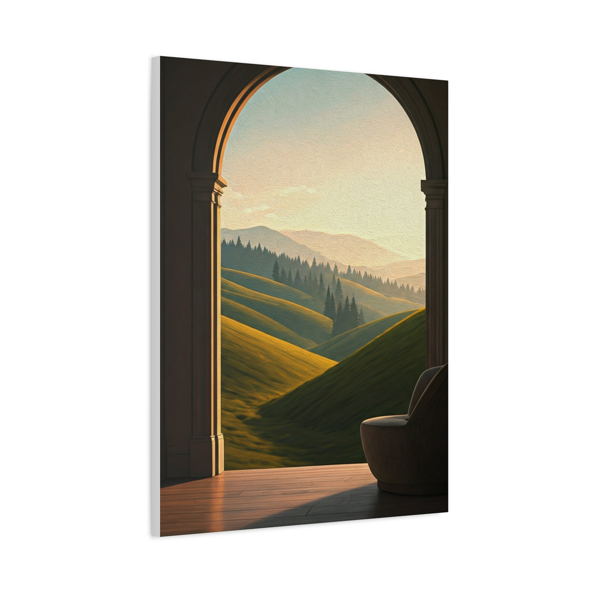 Arched Countryside View Wall Art & Canvas Prints