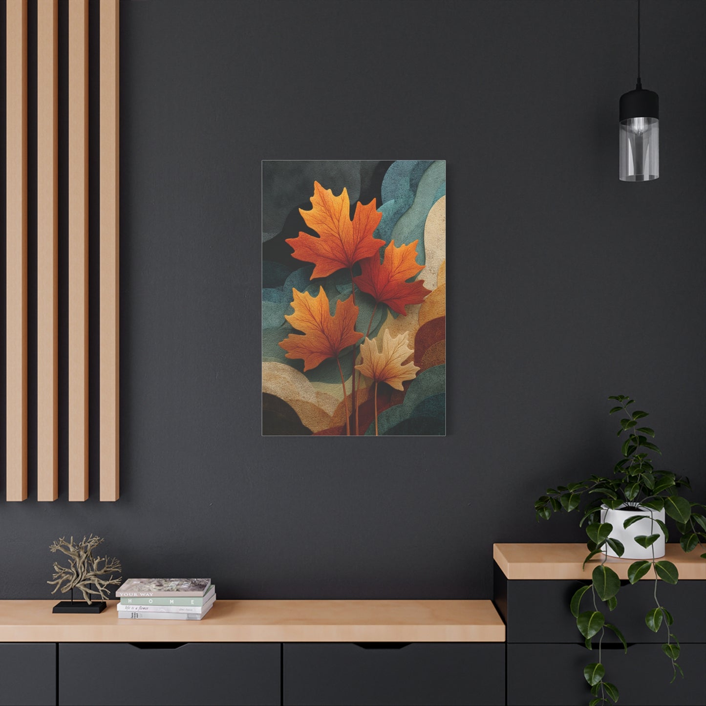 Abstract Autumn Maple Leaves Wall Art & Canvas Print