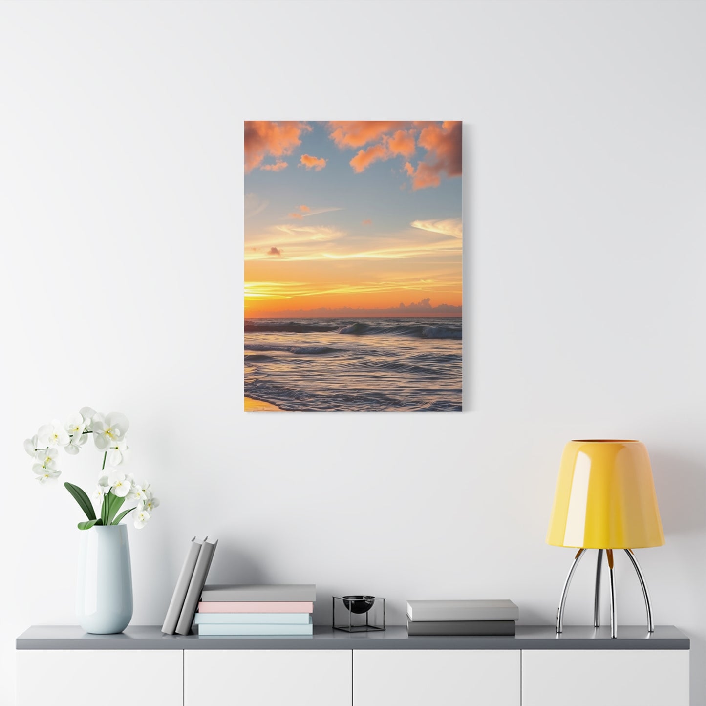 Beach Sunrise and Sunset Art Supreme Gallery Wall Art & Canvas Print