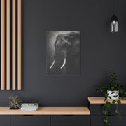 Monochrome Elephant Fine Art Portrait Wall Art & Canvas Print
