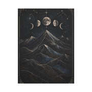Mystical Moonlit Mountain Contours Wall Art & Canvas Print