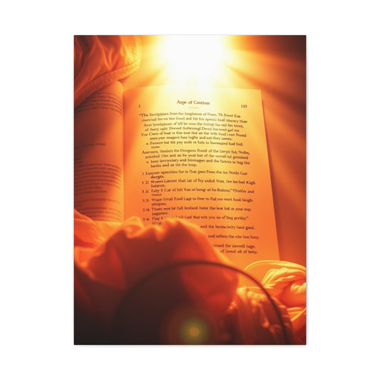 Sanctified Calligraphy Canvas Wall Art & Canvas Print