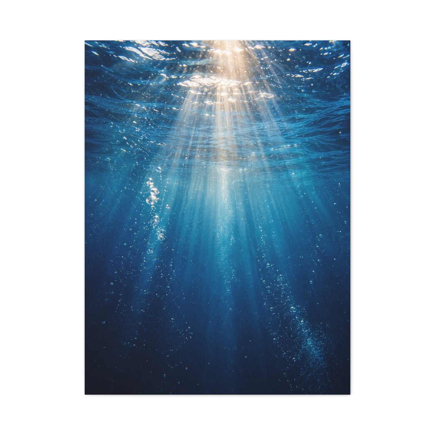 Underwater Sunlight Depth Ocean Scene Wall Art & Canvas Print