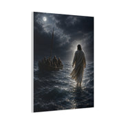Jesus Walking on Water Scripture Wall Art & Canvas Print