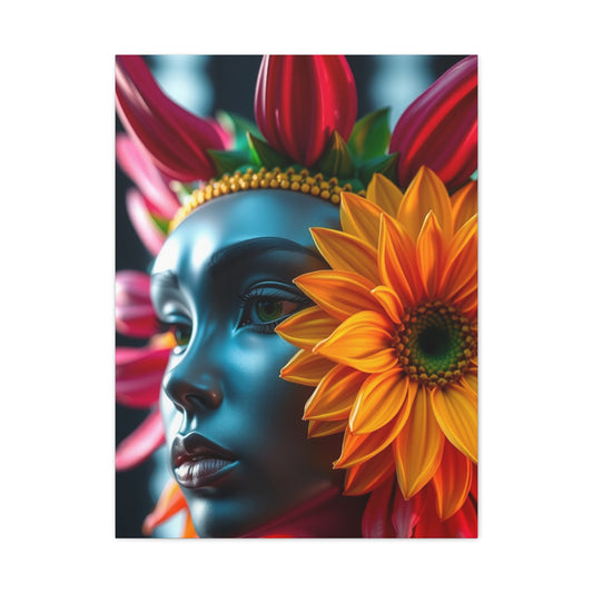Flower Head Art Premium Canvas 20 Wall Art & Canvas Print