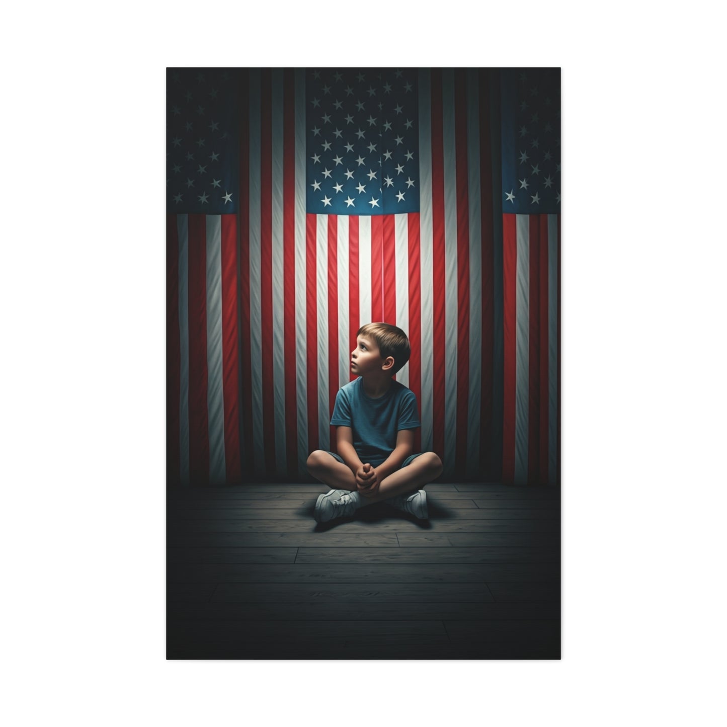 Quiet Sacrifice Beneath the Stars and Stripes Wall Art & Canvas Prints