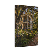 Garden District Mansion Under Live Oaks Wall Art & Canvas Print