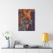 Lavender Field Fox Sunrise Wall Art & Canvas Print