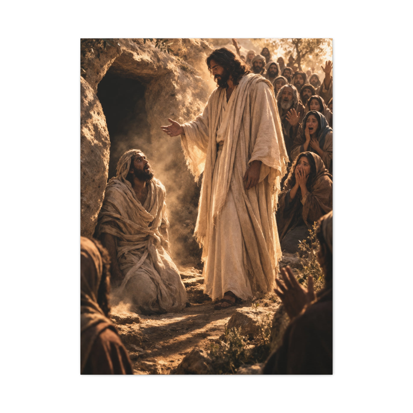 Raising of Lazarus Miracle Wall Art & Canvas Print
