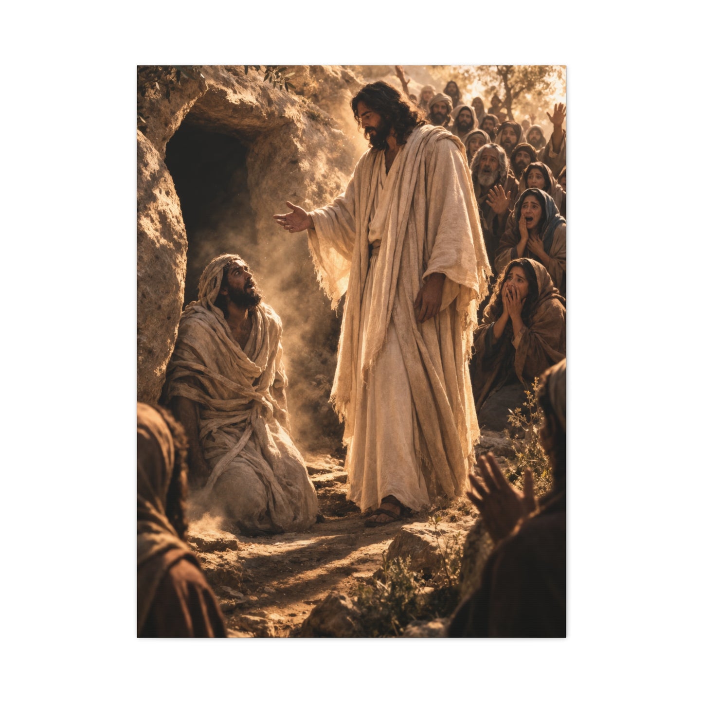 Raising of Lazarus Miracle Wall Art & Canvas Print