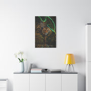 Neon Jungle Tiger Luxe Statement Tropical Wall Art & Canvas Print