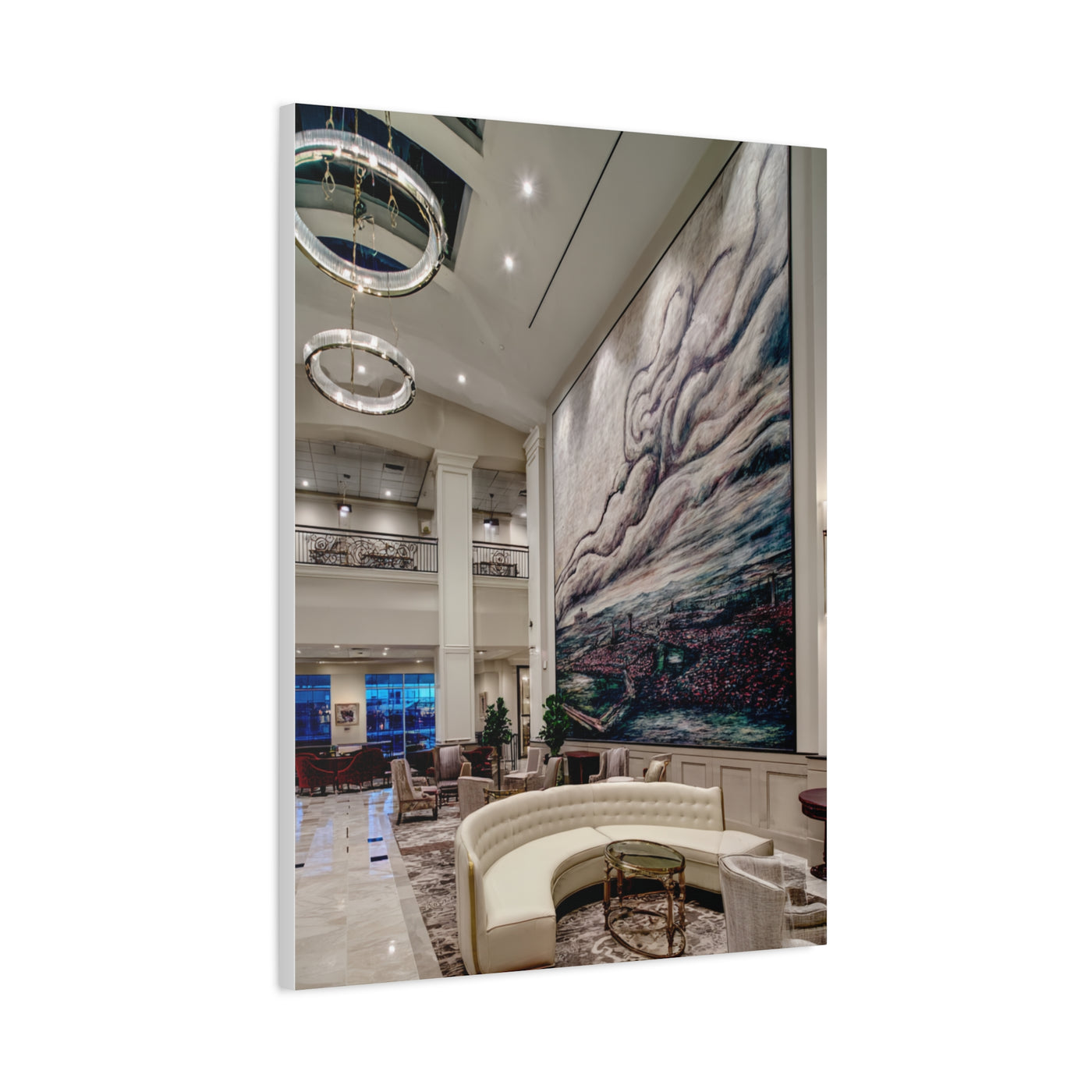 Panoramic Scenic Lobby Mural Landscape Wall Art & Canvas Print