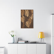 Layered Monstera Wood Panel Tropical Wall Art & Canvas Print