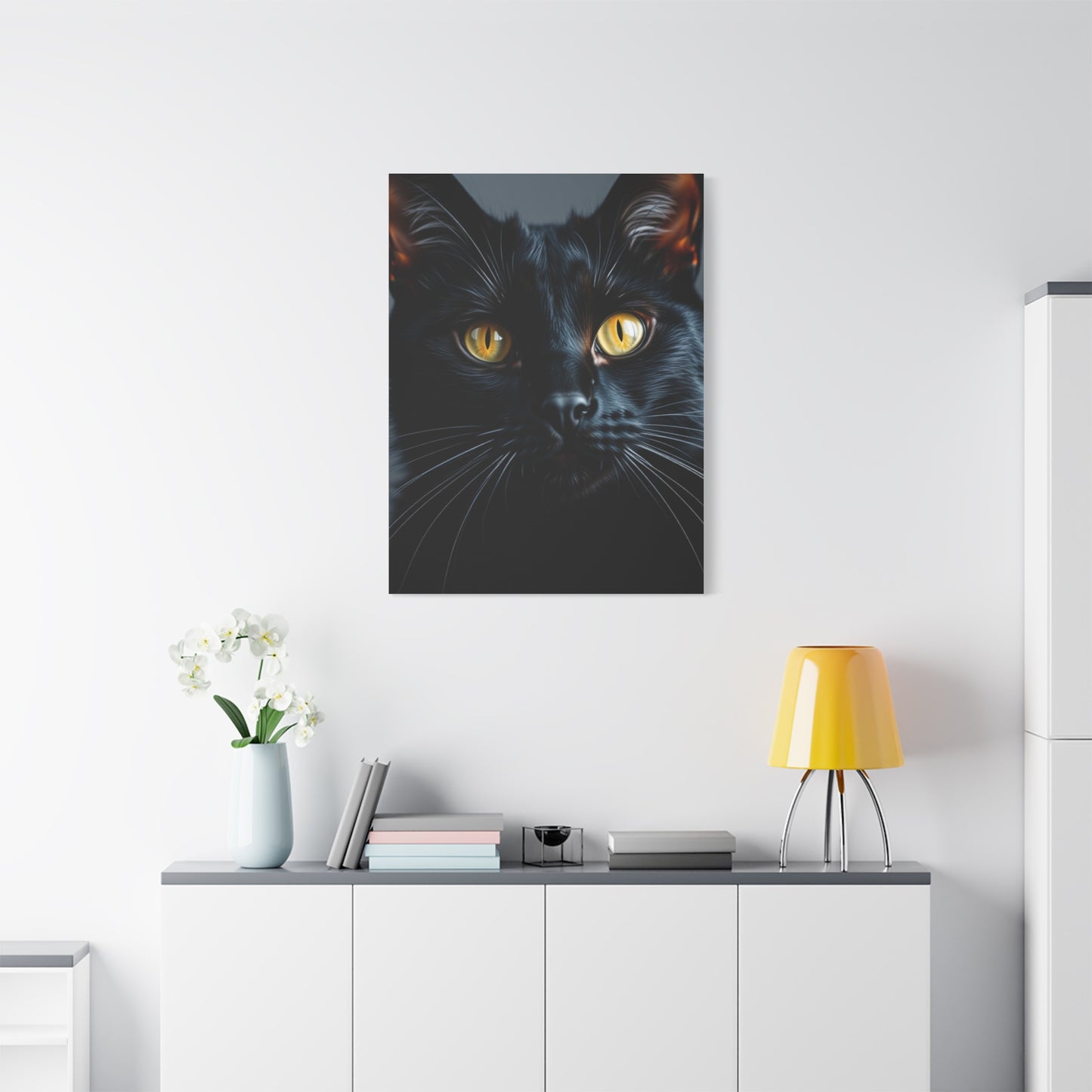 Supreme Black Cat Art Beautiful Collection Wall Art & Canvas Print