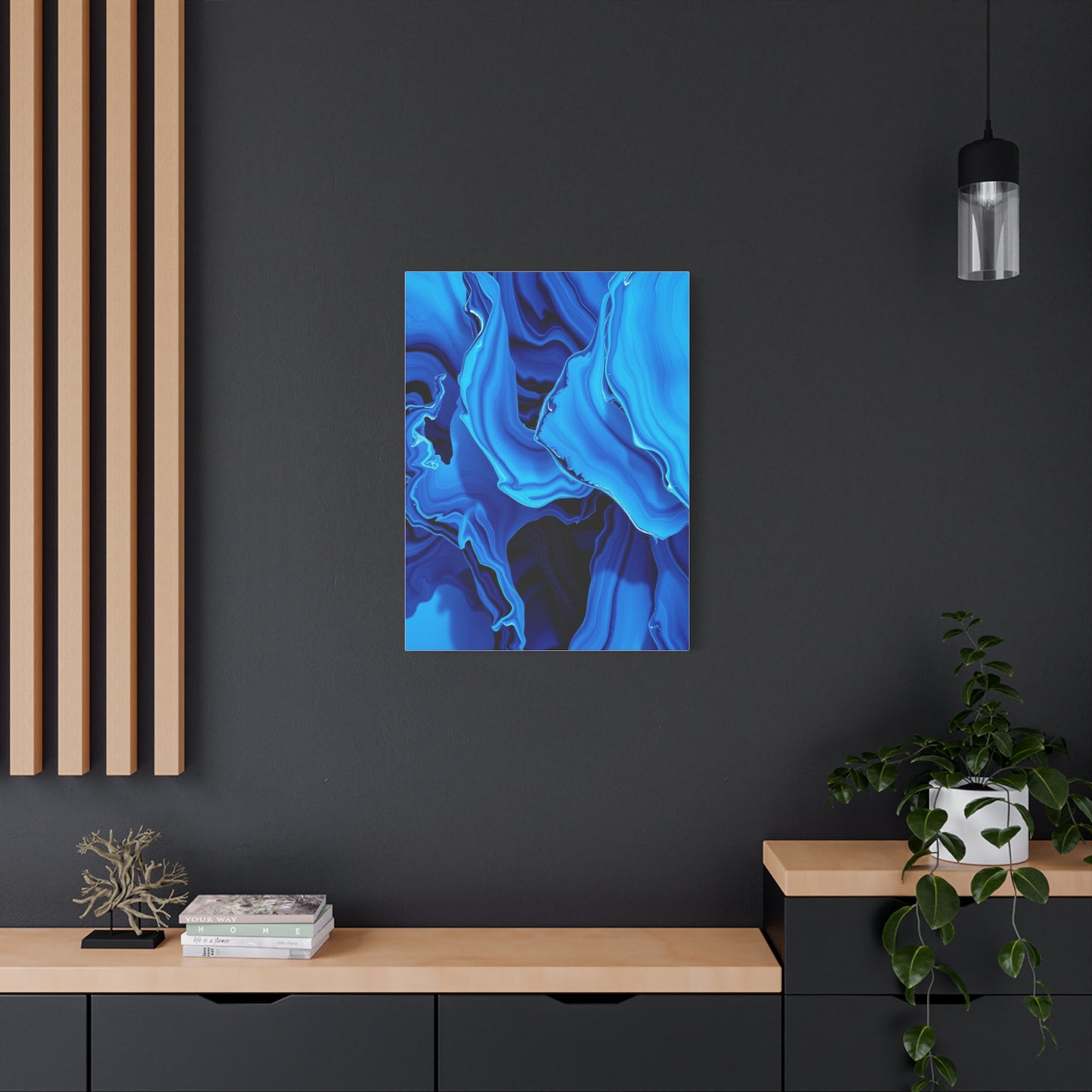 Blue Abstract Art Premium Gallery Wall Art & Canvas Print