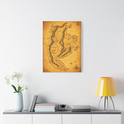 Desert Horizon World Map Adventure Wall Art & Canvas Prints