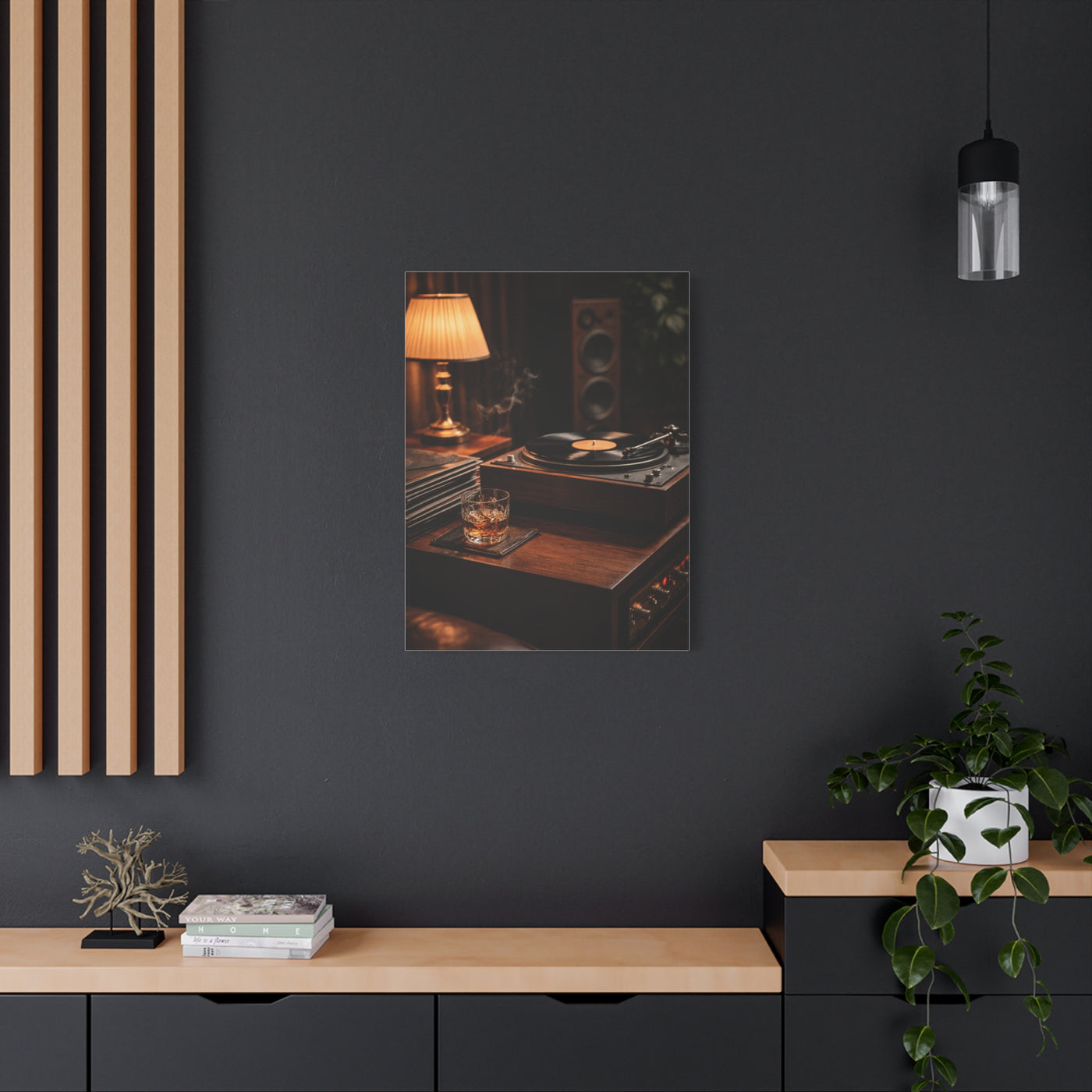 Vinyl Collector Studio Scene Wall Art & Canvas Print