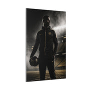 Athlete Stadium Editorial Portrait Wall Art & Canvas Print