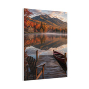 Adirondack Mirror Lake Autumn Wall Art & Canvas Print