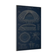 All Weather Stadium Blueprint Sports Wall Art & Canvas Print