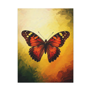 Radiant Sunset Butterfly Portrait Wall Art & Canvas Prints