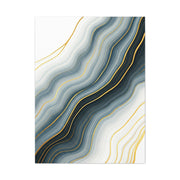 Grey Marble Gold Vein Abstract Wall Art & Canvas Prints