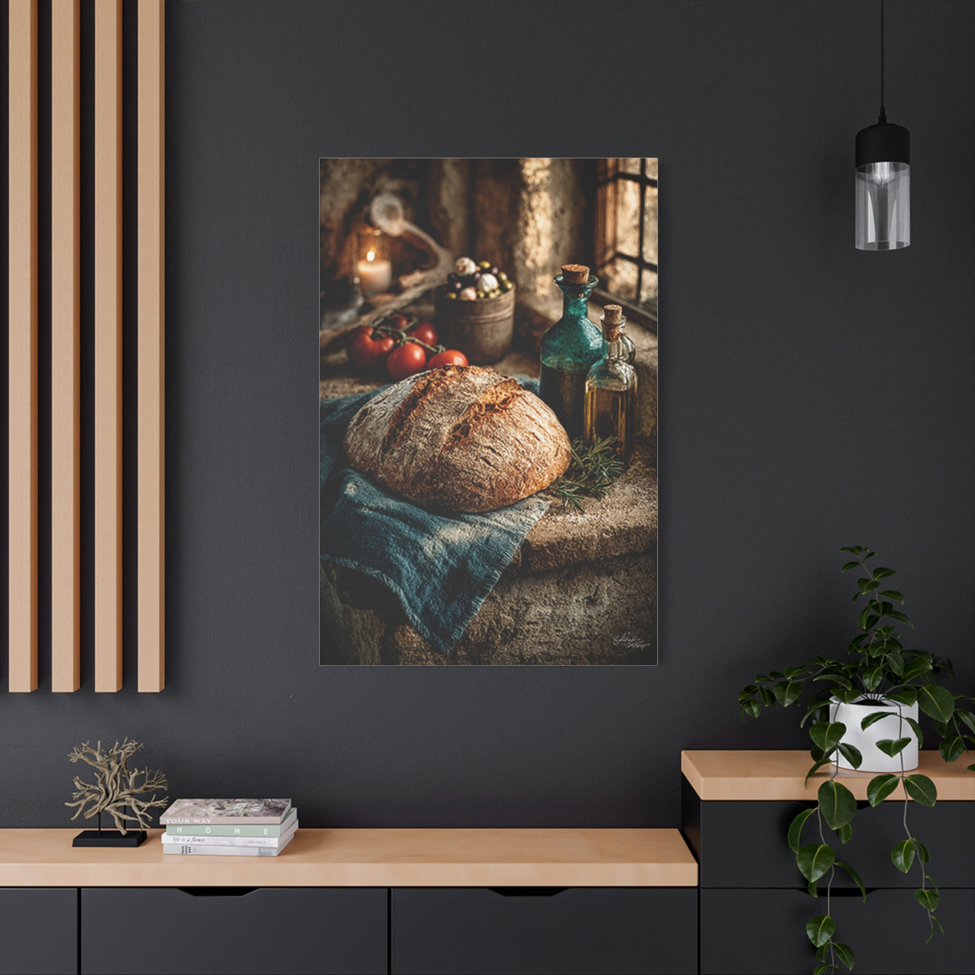 Rustic Italian Kitchen Still Life Wall Art & Canvas Print