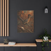 Hammered Copper Roadrunner Southwest Wall Art & Canvas Print