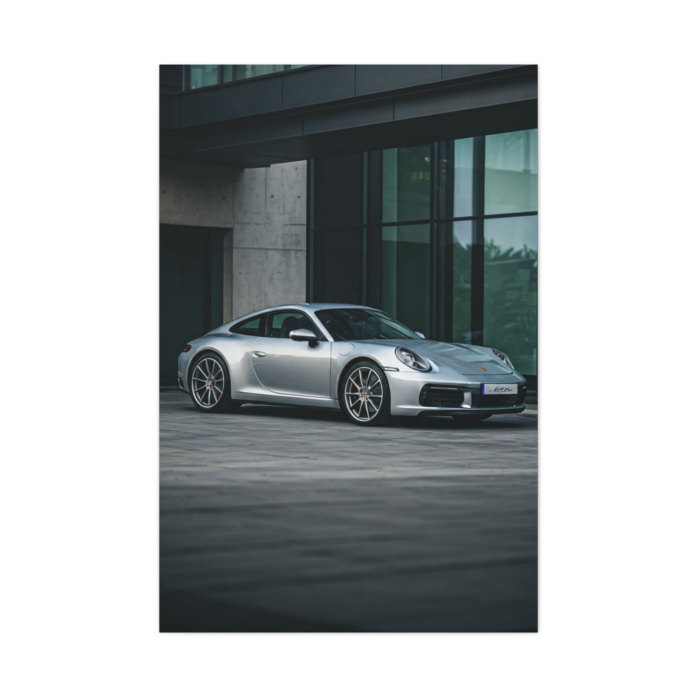 Porsche 911 Modern Courtyard Elegance Wall Art & Canvas Prints