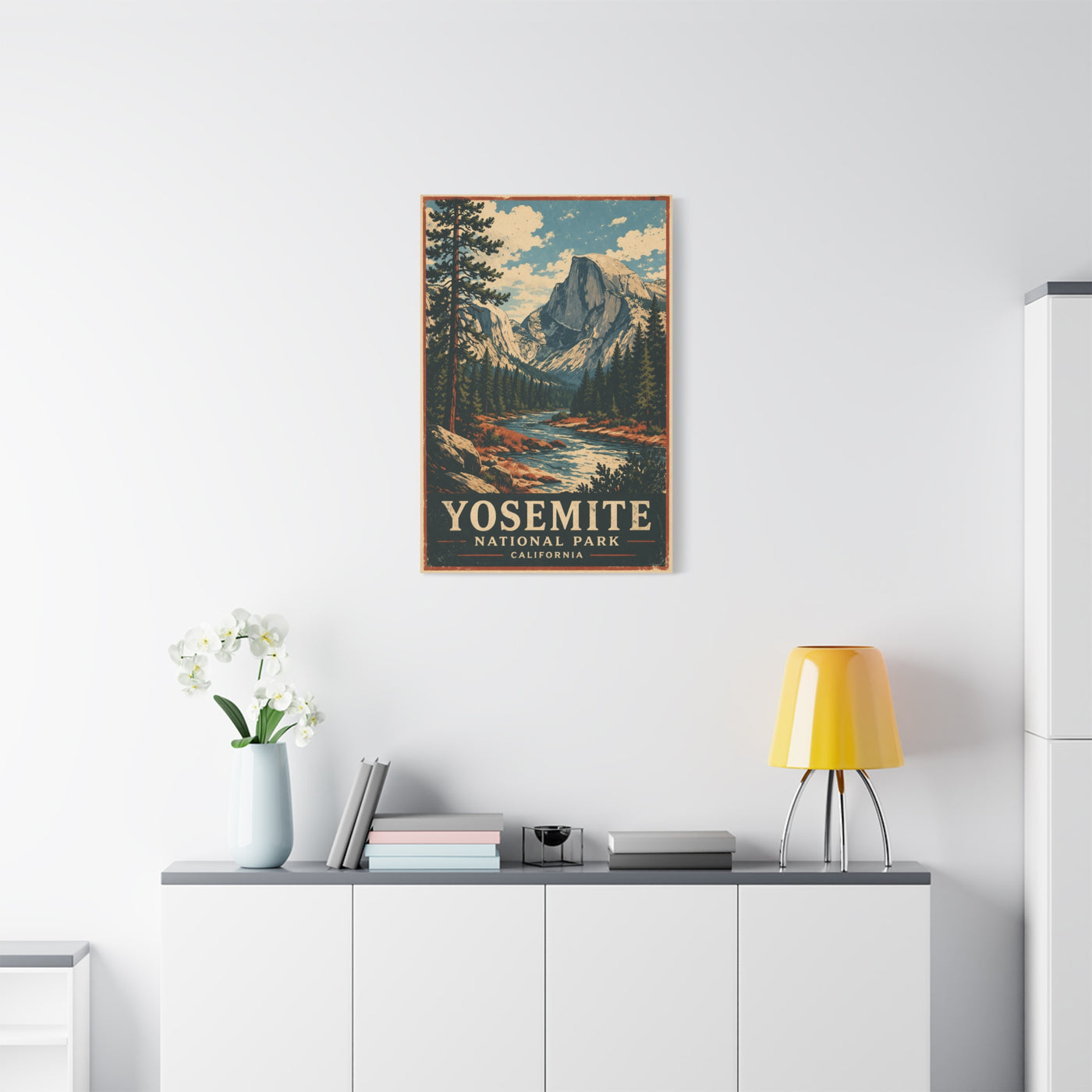 Vintage Yosemite National Park Poster Wall Art & Canvas Print