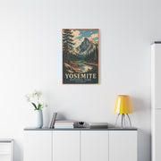 Vintage Yosemite National Park Poster Wall Art & Canvas Print