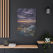 London Skyline Twilight Over the River Thames Wall Art & Canvas Print