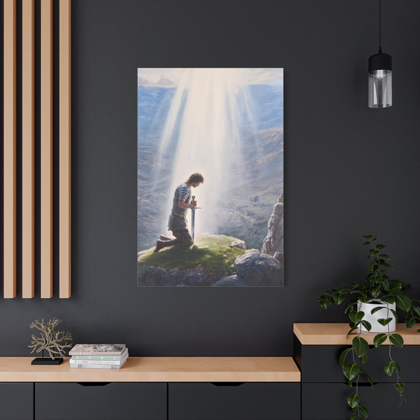 King Arthur Claiming Excalibur Sacred Destiny Wall Art & Canvas Print
