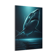Great White Shark in Deep Blue Waters Wall Art & Canvas Prints