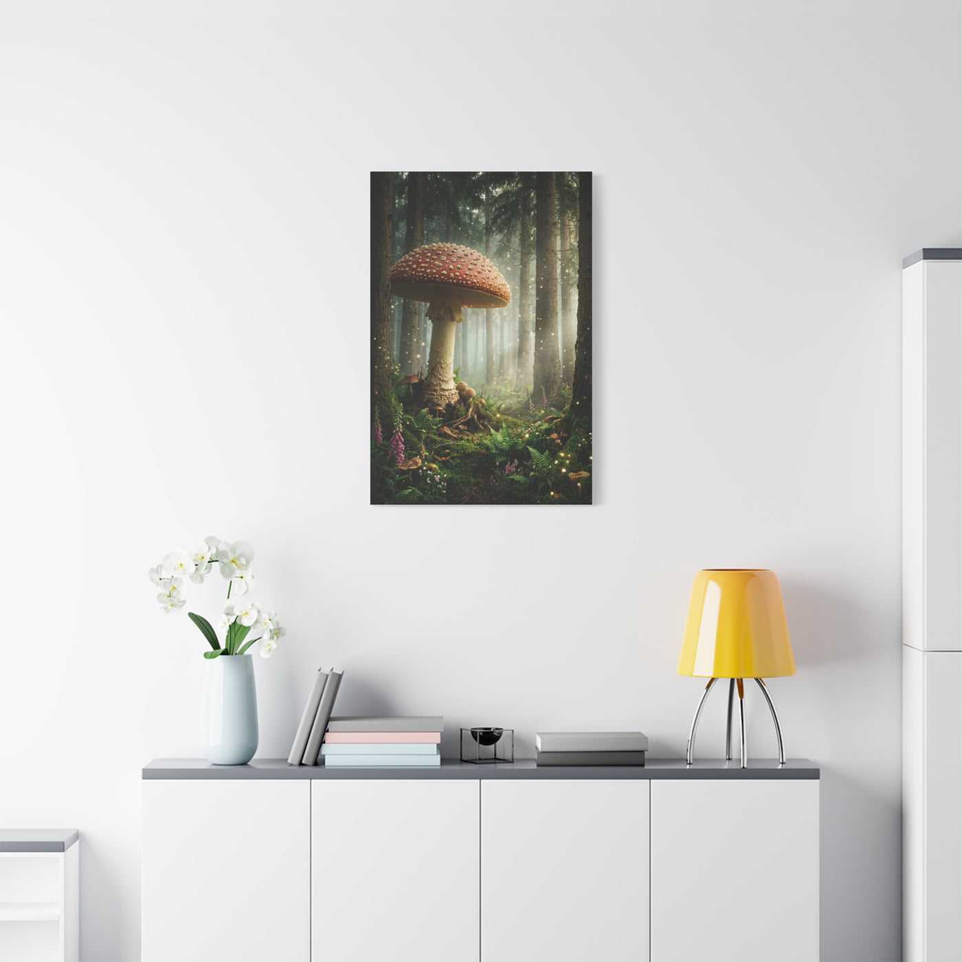 Enchanted Giant Amanita Forest Wall Art & Canvas Print