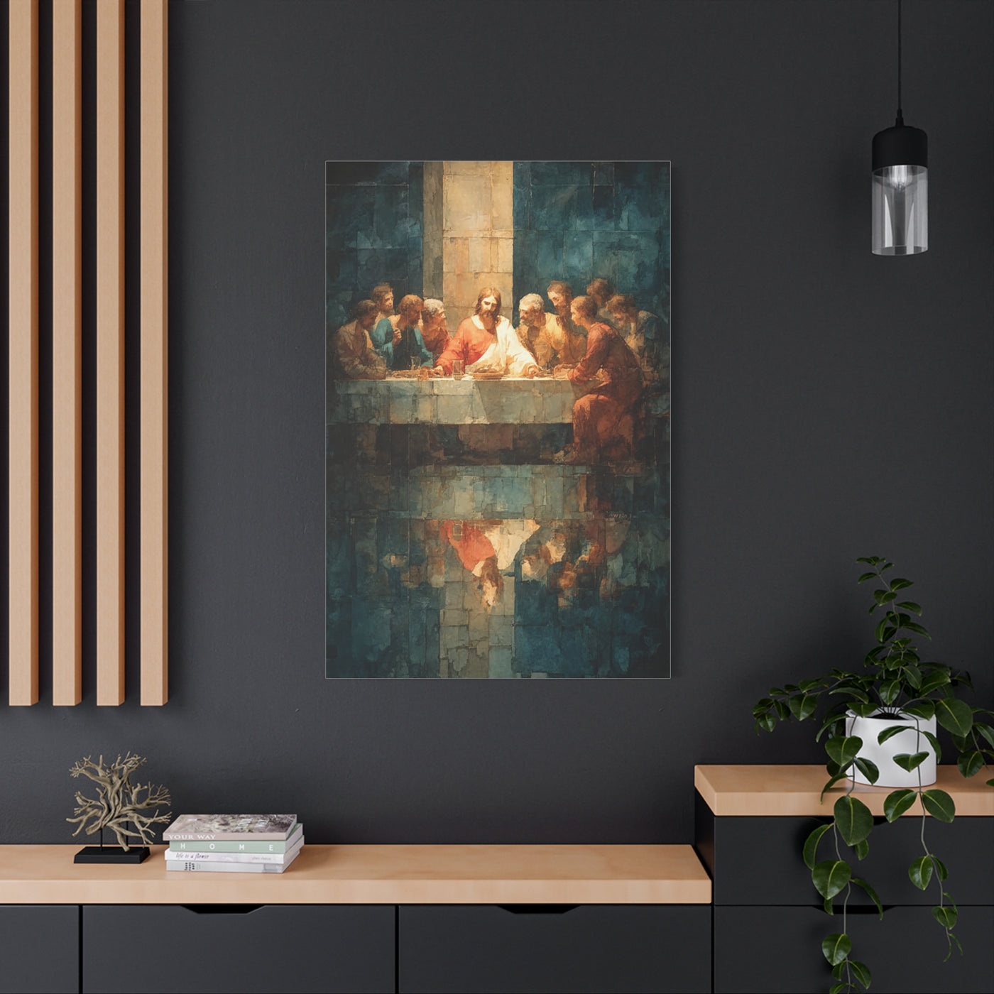 The Last Supper Contemporary Sacred Scene Wall Art & Canvas Print