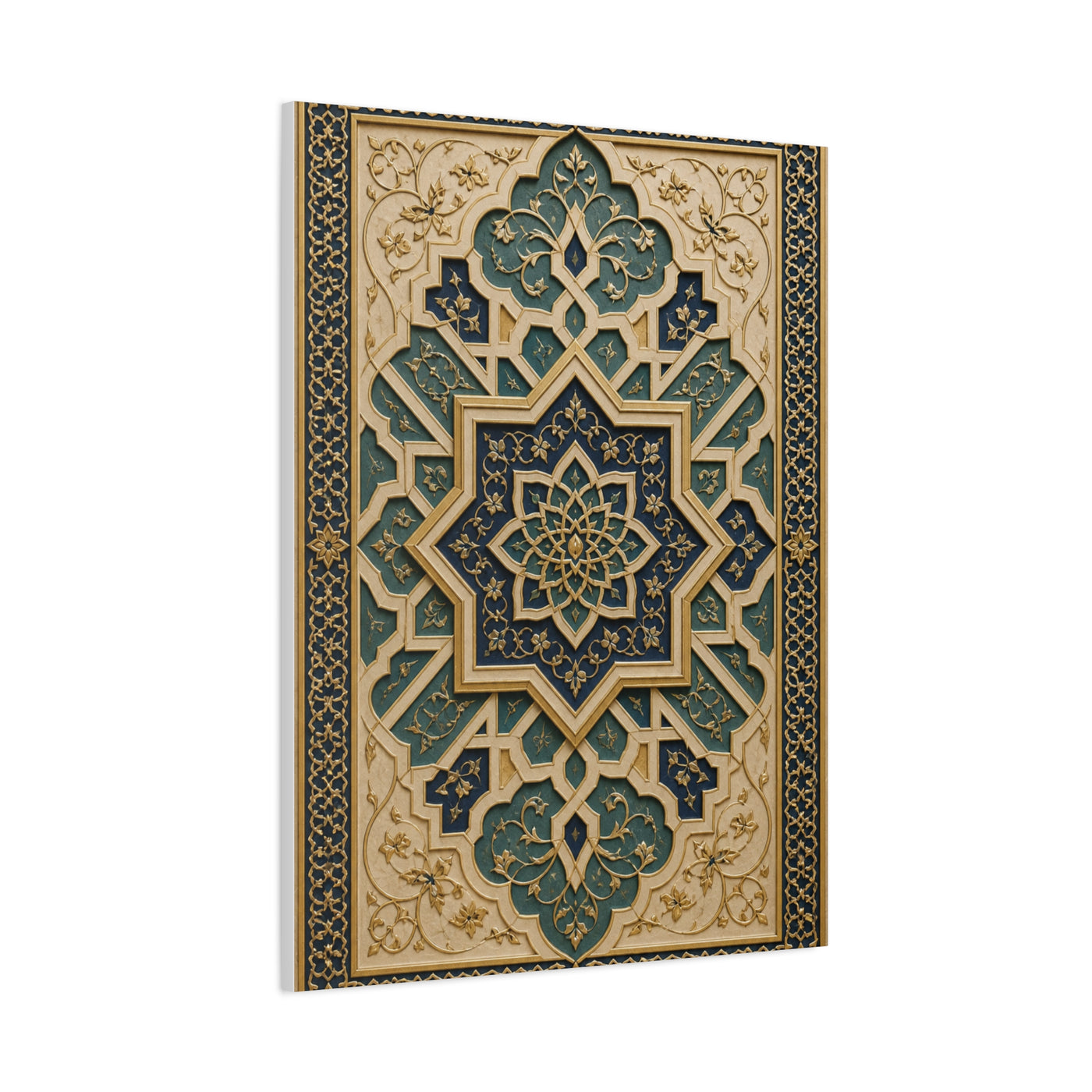 Ornate Islamic Geometric Relief Wall Art & Canvas Print