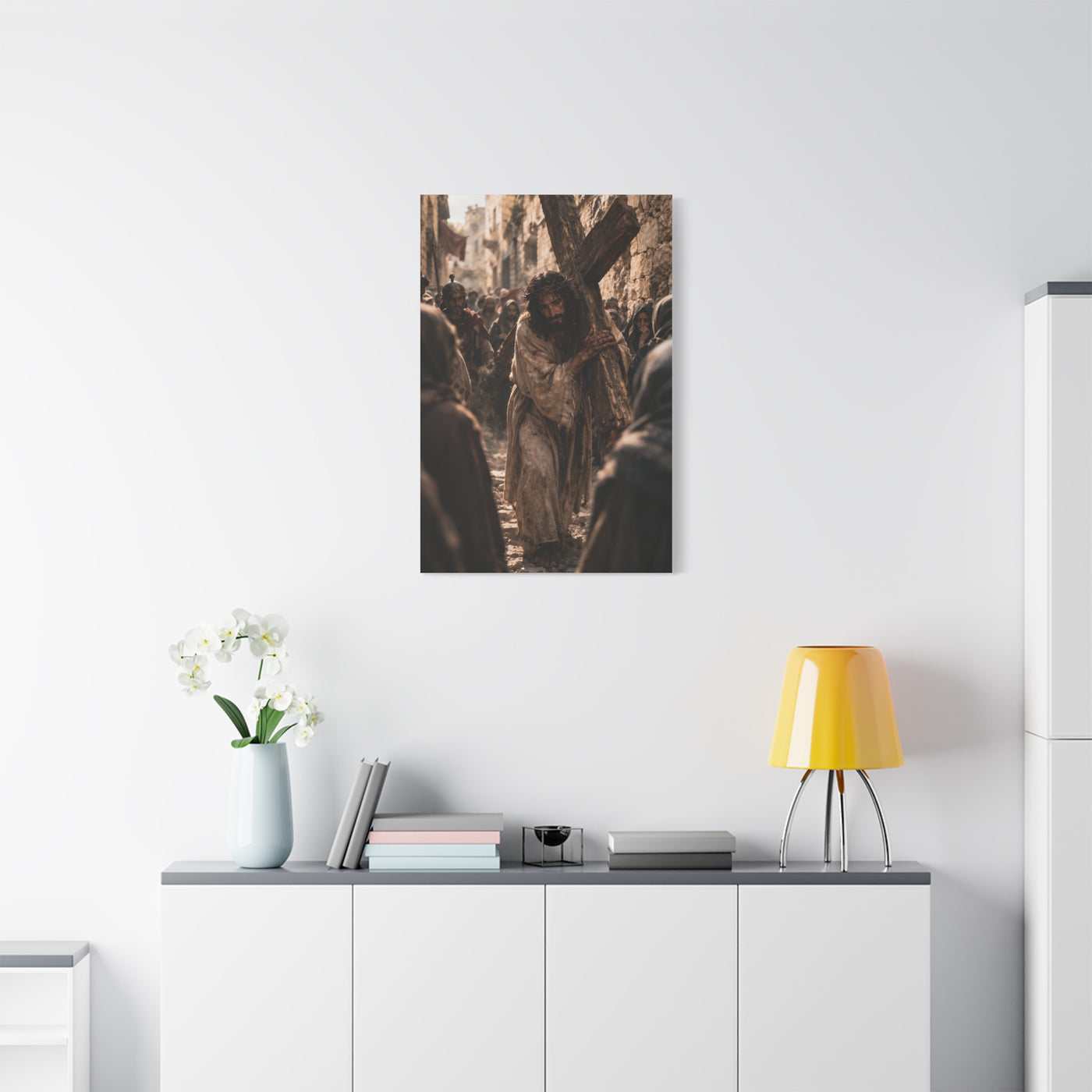 Jesus Carrying the Cross Sacred Path Wall Art & Canvas Print