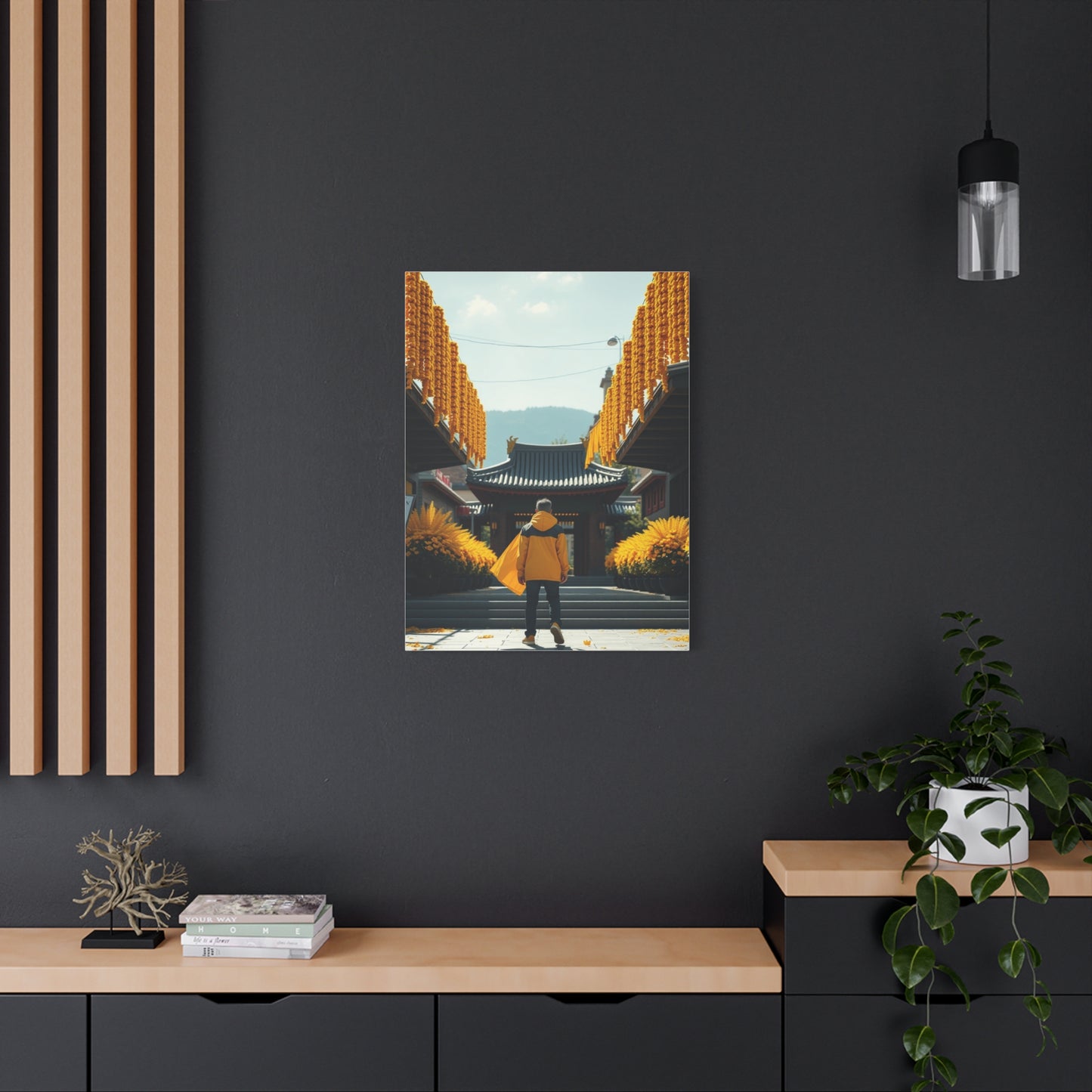 Golden Horizon Creation Wall Art & Canvas Print