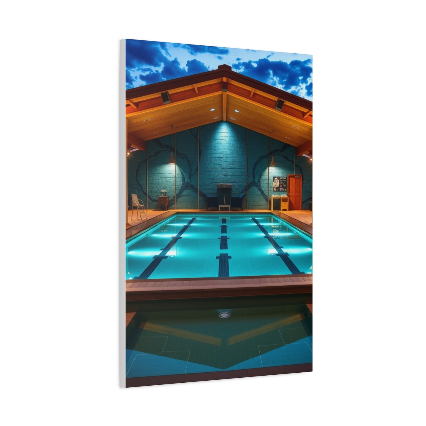 Supreme Swimming Pool Art Beautiful Collection Wall Art & Canvas Print