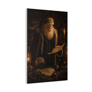Dark Academia Santa Library Wall Art & Canvas Print