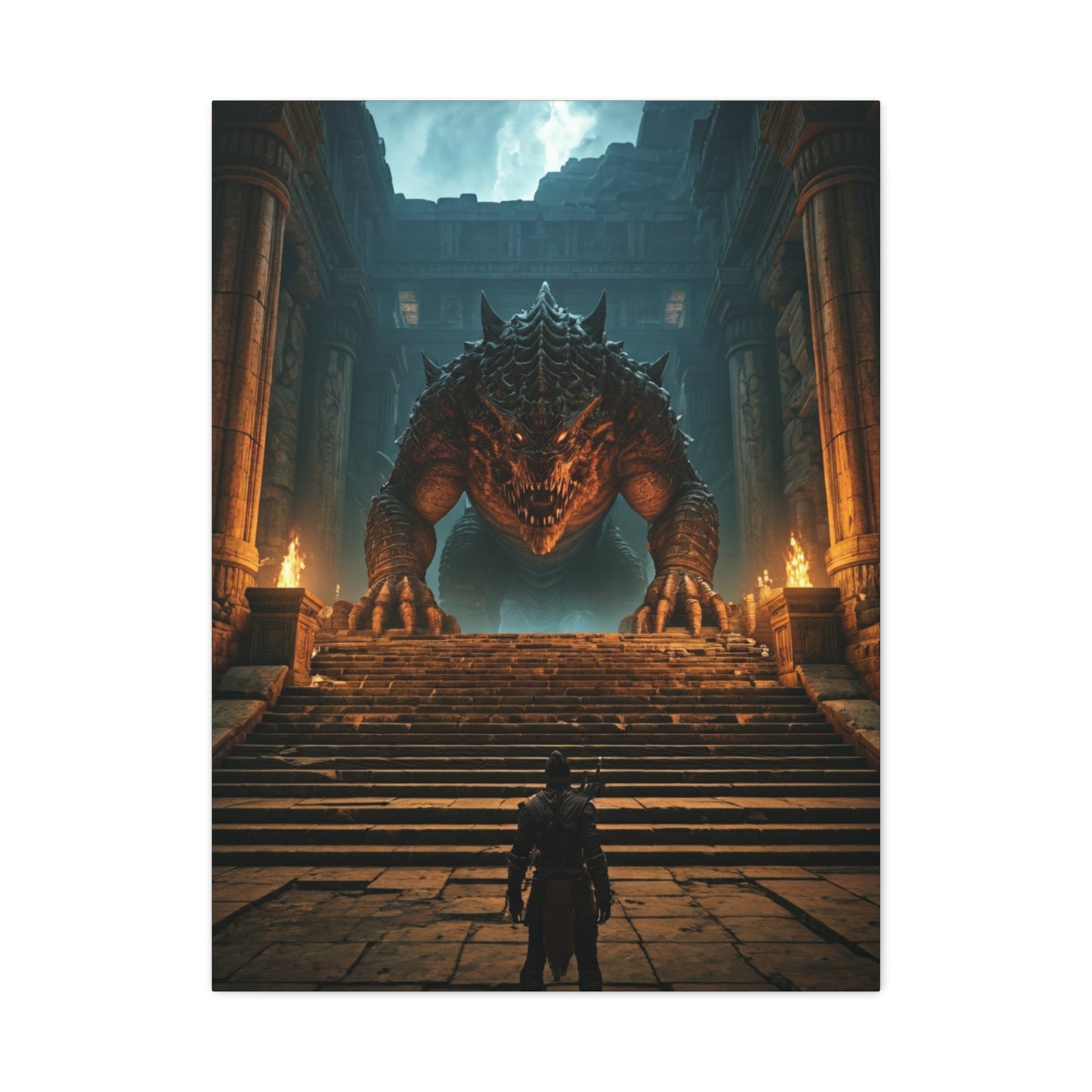 Colossal Dragon Guardian Wall Art & Canvas Prints