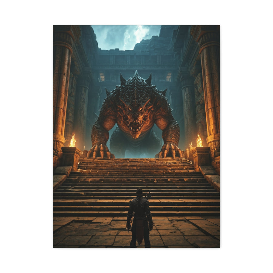 Colossal Dragon Guardian Wall Art & Canvas Prints