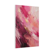 Pink Abstract Expressionist Brushstroke Wall Art & Canvas Print