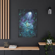 Moonlit Cave Surreal Figure Wall Art & Canvas Print