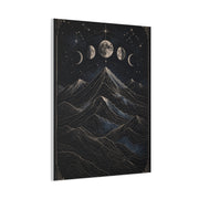 Mystical Moonlit Mountain Contours Wall Art & Canvas Print