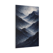 Textured Navy Mountain Horizon Wall Art & Canvas Print