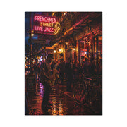 Frenchmen Street Jazz Night Wall Art & Canvas Print