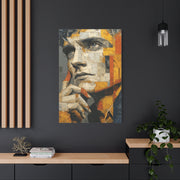 Reflective Thought Portrait Collage Wall Art & Canvas Print